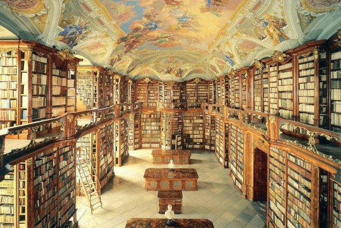 The St. Florian Monastery library in Austria - Getty Images